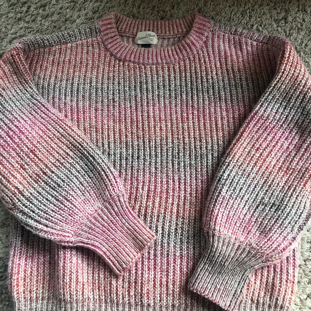 Universal Thread pink ombré sweater, size S